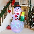 thumbnail image 3 of Inflables Navideños 1.5M - Muñeco de Nieve Inflable Navideño con Coloridas Luces LED Giratorias para Decoracion Navidad, 3 of 7
