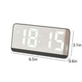 thumbnail image 3 of YgkuHd Bedside Clock Mirror Clock Multifunction Clock With Temperature Display LED Clock Large Font Bedside Alarm Clock With Date Display, 3 of 7