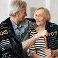 thumbnail image 2 of Yibo 50th Anniversary Blanket Gifts Gift for 50th Wedding Anniversary Golden 50 Years of Marriage Gifts for Couple Wife Husband Dad Mom Parents Grandpa Grandma Grandparents Back, 2 of 7