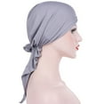 thumbnail image 4 of Yaman Visières pour Femmes Turban Extensible Musulman Bonnet Chimio Foulard de Perte de Cheveux Enveloppe en Polyester, 4 of 5