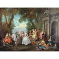 thumbnail image 3 of Nicolas Lancret 14x11 Black Modern Framed Museum Art Print Titled - Dance Before a Fountain (By 1724), 3 of 5