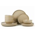 thumbnail image 1 of Mainstays Alessandra Matte Brown 12-Piece Stoneware Dinnerware Set (Service for 4), 1 of 9