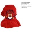 thumbnail image 5 of Christmas Dog Clothes - Christmas Pet Dress Puppy Dog Cat Winter Warm Coat Costume Princess Decoration Apparel, 5 of 6