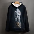 thumbnail image 6 of LAOLIUSN Cat Graphic Hoodie Autumn Winter Long Sleeve Pullover Cute Realistic animal-themed sweatshirts，Size S–4XL, 6 of 7