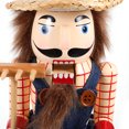 thumbnail image 6 of Gymnture christmas Traditional Wooden Nutcracker Hand Painted Christmas Decor Classic Nutcracker with Straw Hat, 6 of 11