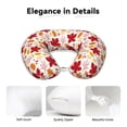 thumbnail image 6 of Zufioo fall laef Maple for Memory Foam U-shaped Pillow, Buckle and Invisible Zipper Neck Head Support Airplane Pillow for Travel Car Home-One Size, 6 of 8