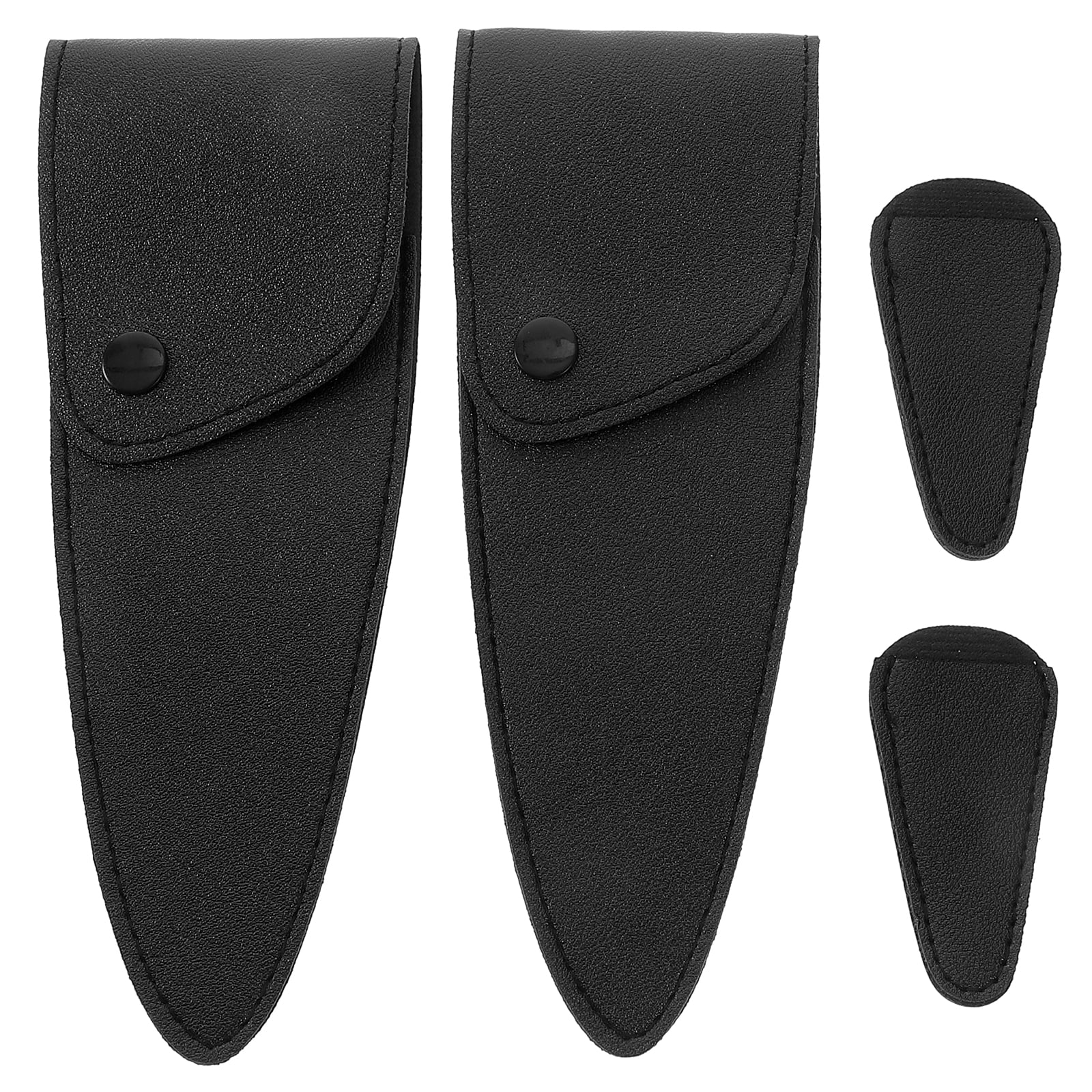 4pcs Scissor Case Scissor Protector Sheath Pu Sewing Cover Trauma Shear Holster