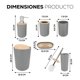 thumbnail image 2 of Juego de 6 Piezas para Baño | Set de Accesorios de Plastico Para Baño | Kit de 6 pzas Modernos para Baño | Accesorios de Bambu, 2 of 4