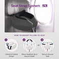 thumbnail image 6 of (2 pack) Cabeau Evolution S3®Travel Neck Pillow, with custom bag and seat strap system, 6 of 11