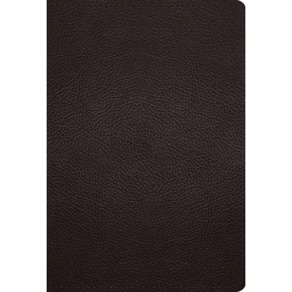 ESV Large Print Compact Bible, Red Letter (Buffalo Leather, Deep Brown), (Hardcover)