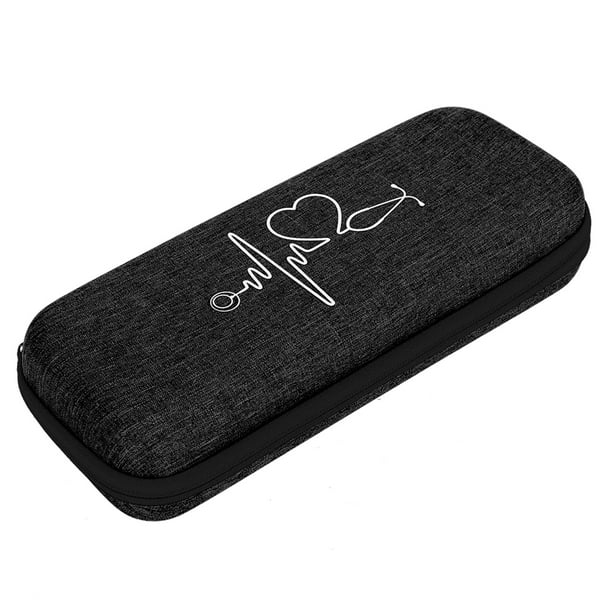 M Buder Caja de Almacenamiento Protectora para Estetoscopio de EVA Estilo Clásico y Sencillo 27 cm / 10.6 inches Negro