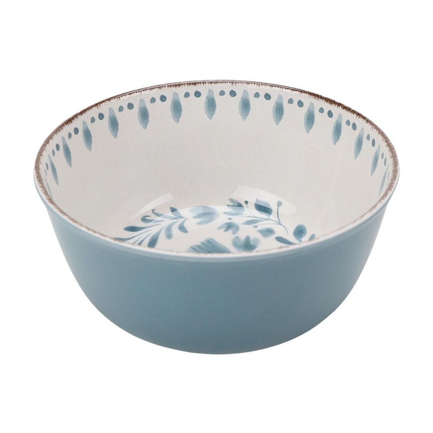 Better Homes & Gardens Bamboo Melamine Dinnerware Blue Set, 12pc