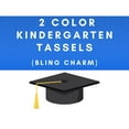thumbnail image 2 of Class Act Graduation Kindergarten Graduation Tassel - 2023 - Bling Charm - 2 Color, Navy / Maroon, 2 of 9