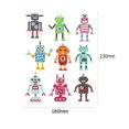 thumbnail image 5 of Kit de pegatinas de diamantes de imitación autoadhesivas DIY de 9 Uds., decoración de teléfono con Robots s coloridos FLhrweasw Nuevo, 5 of 5
