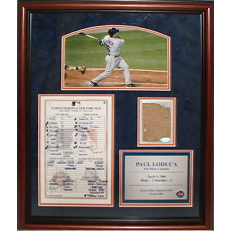 Paul LoDuca Game-Used Dirt Collage