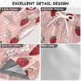 thumbnail image 4 of Kids' Beach Pants Comfortable Swim Trunks Strawberry and Flower Shorts for Pool Vacation and Lounge Wear Large, 4 of 8