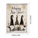 thumbnail image 3 of Bandera de Jardín de Feliz Año Nuevo,Señal de Vacaciones de Bienvenida de Invierno de Doble Lado de 12x18In,Patio Decoración Al Aire Libre Patio Patio Banner,Material de Poliéster Girado Resistente Al, 3 of 7