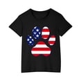 thumbnail image 2 of MKOSPLRT Red White and Blue Shirts for Kid 3-10 Years Short Sleeve Crew Neck 4th of July Tshirts Cute Stars and Stripes Graphic Tees, 2 of 9
