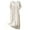 Z22-Beige, variant on Yuncity Nightgown For Women Summer Sleepshirt Short Sleeve Cotton Round Neck Comfortable Homewear Print Soft Pajamas Pjs Sleepwear One Size