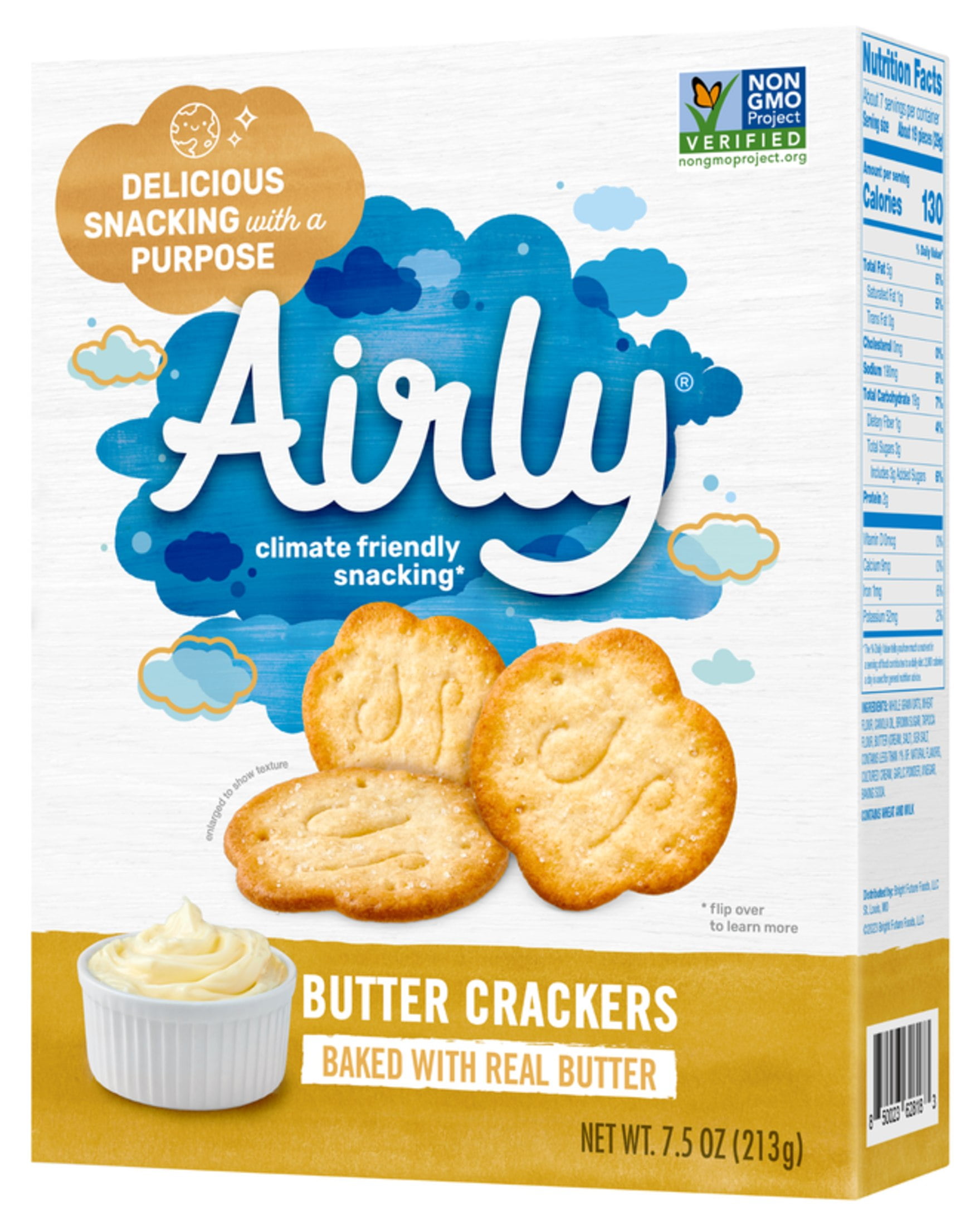 Airly Crackers, Butter, 7.5 oz or 213g