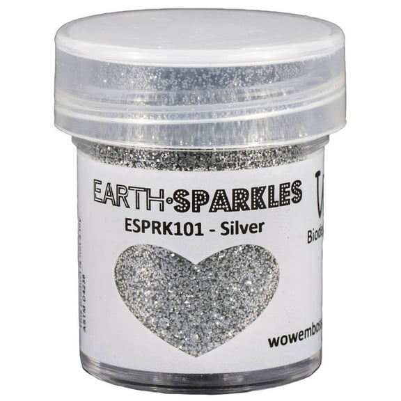 WOW! Earth Sparkles Glitter 15ml-Silver