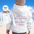 thumbnail image 2 of FAOWME Sweat à Capuche Décontracté pour Garçons et Filles, Manches Longues, Imprimé Mignon, Blanc, 8-10 Ans, 2 of 5