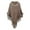 Khaki, variant on Xfvqtps Womens Cape Faux Fur Collar and Fringed Hem Pullover Solid Color Comfortable Soft Fashion Casual Windproof Coldproof Warm Winter Long Coat Coffee