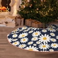 thumbnail image 5 of Bingfone Christmas Tree Skirt Mat Christmas Decoration Interior 36" -Daisy Floral, 5 of 6