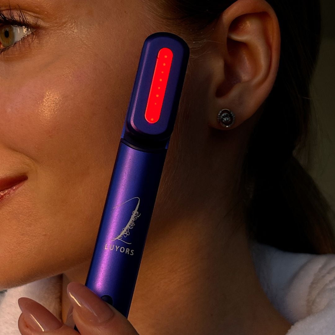 Luyors Chromaglow 7-Color LED Skincare Wand, Anti-Aging Facial Tool, Heat & Red Light Therapy for Dark Circles, Redness & Uneven Tone