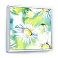thumbnail image 3 of Designart 'Aquarelle Impression of Daisy Flowers II' Traditional Framed Canvas Wall Art Print, 3 of 5