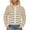 Khaki, variant on Diufon Women's Striped Cardigan Sweaters Trendy Long Sleeve Crewneck Button Down Cropped Knit Sweater Coat