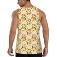 thumbnail image 3 of Fotbe Hand Drawn Snake Pattern Men's Quick Dry Workout Tank Top Gym Muscle Tee Fitness Bodybuilding Sleeveless T Shirt Breathable Workout Shirt-Large, 3 of 9