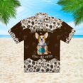 thumbnail image 3 of Camisas de moda para hombres con estampado de perro en 3D, camisa de manga corta para hombre, botones de solapa, ropa femenina, blusas casuales divertidas de Harajuku, 3 of 4