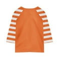 thumbnail image 5 of Xyxonk 3/4 Sleeve Shirts for Girls Summer Cute Color Block Printed Shirts Size 10-12 Shirt Trendy Kids Crew Neck Knit Tshirt Plain Tween Girls Clothes Size 10 Girls Clothes Orange 130, 5 of 5