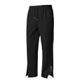 thumbnail image 6 of Duqingm Girls Sweatpants, Running Casual Sports Elastic Drawstring Waist Straight Leg Pants with Pockets (Black,11-12 Years), 6 of 7