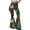 Green, variant on Christmas Women's Pants Christmas Graphic High Rise Slim Flare Trousers Bell Bottom Stretch Fabric Long Pants Trendy Fall Autumn Bottoms Pink XL