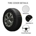 thumbnail image 6 of Kll Tomatoes Tire Cover,Universal Wheel Tire Cover For Trailer, Rv, Suv, Truck,Camper And Many Vehicle,(17 Inch), 6 of 8