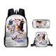 thumbnail image 1 of Set de mochilas de baloncesto Kurokos con dibujos animados para niños, escuela, nailon, 1 of 1