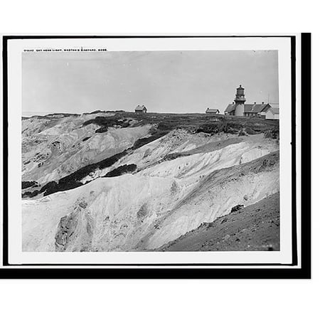 Historic Print, Gay Head Light, Martha's Vineyard, Mass., 16" x 20"