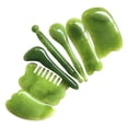 thumbnail image 1 of Milaget Gua Sha Scraping Tools Natural Resin Small Shave Massage Comb Leg Gifts 7Pcs Set, 1 of 9