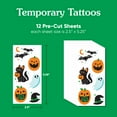 thumbnail image 4 of Big Dot of Happiness Jack-O'-Lantern Halloween - Kids Birthday Party Favor - Goodie Bag Filler - Halloween Temporary Tattoos - Set of 12, 4 of 6