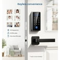 thumbnail image 5 of Keyless Entry Door Lock with Keypad - Smart Deadbolt Lock for Front Door, Auto Lock, One-time PIN Code, Fingerprint Door Lock - Satin Nickel, 5 of 8