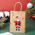 thumbnail image 3 of Set de bolsas de regalo de Navidad con estampados nórdicos y de Papá Noel, 12 unidades, 3 of 4