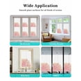 thumbnail image 6 of Window Privacy Film Pink Gold Stained Glass Window Film Decorative Sun Block Window Cover Boho Modern Abstract Minimalist Aesthetic Flower Window Clings Static Sticker for Bathroom 19.6"x39.3", 6 of 7
