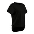 thumbnail image 3 of Playera George para Mujer,Escote Redondo, Manga Corta, Hi Low Negro Talla EG, 3 of 4