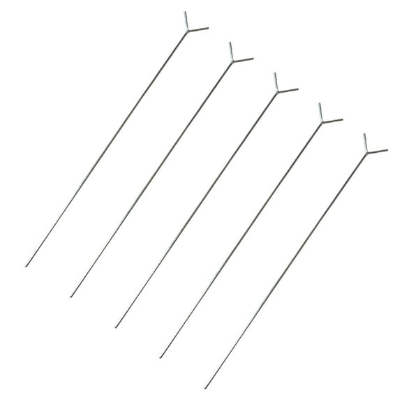 OUNONA 5-Pack Y-Shaped Aluminum Alloy Fishing Rod Holder Stand for Ground Support and Outdoor Fishing