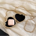 thumbnail image 5 of Jiibva Luxury Rhinestone Evening Party Bag Heart Shaped Diamond Embellished Purse Sparkling Single Shoulder Banquet Chain Bag Mini Wallet for Dinner and Wedding, 5 of 7