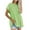 Green summer tops for women, variant on USSUMA Short Sleeve Women Tops Dressy Casual Frayed Hem 2022 Trendy T-Shirt Shirts Loose Fitting Solid Color Tunics Top Plus Size for Women Round Neck Summer Blouse