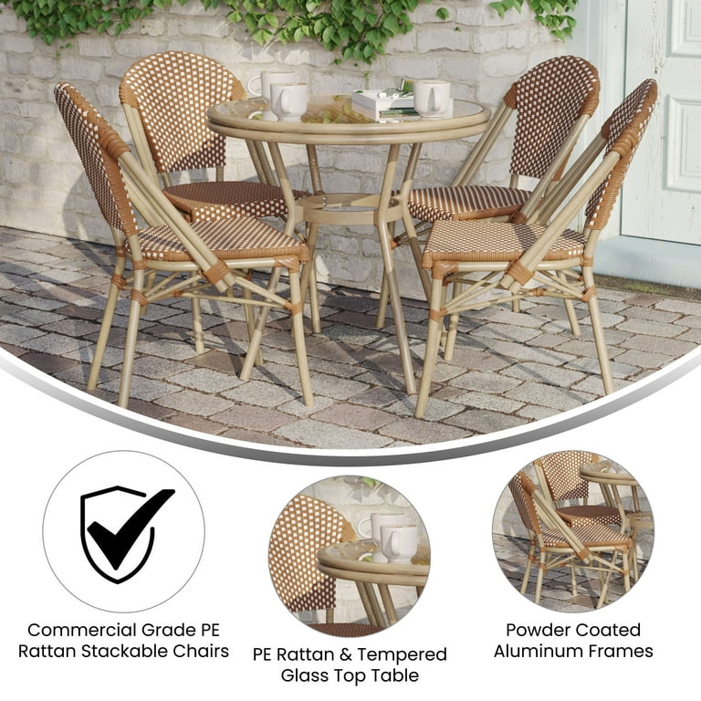 Flash Furniture Indoor/Outdoor Commercial French Bistro 31.5