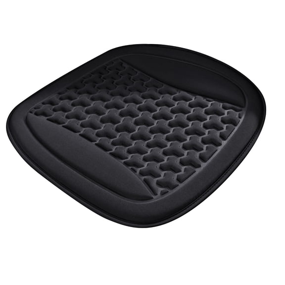 Ventilated Car Seat Cushion - Summer Cool & Comfortable Pad for Road Trips & Commutes ( Black )